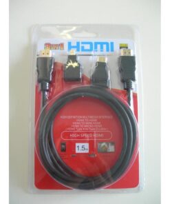Cablu Transfer Date HDMI cu Mufe Adaptoare Micro si Mini HDMI
