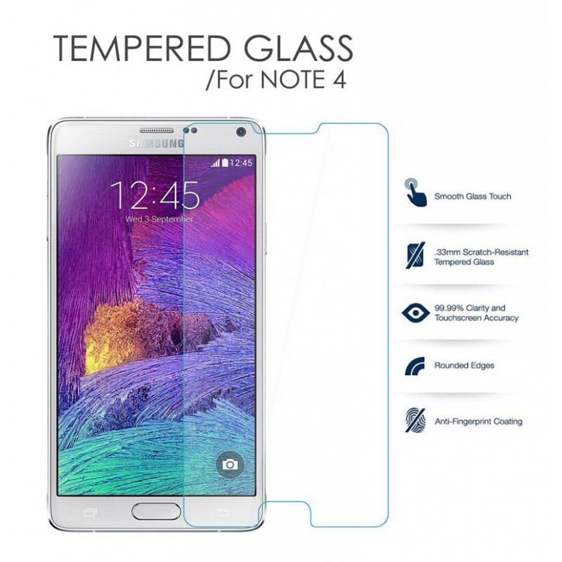 Folie Sticla Samsung Galaxy Note 4 Tempered Glass 0.33mm Ecran Display LCD