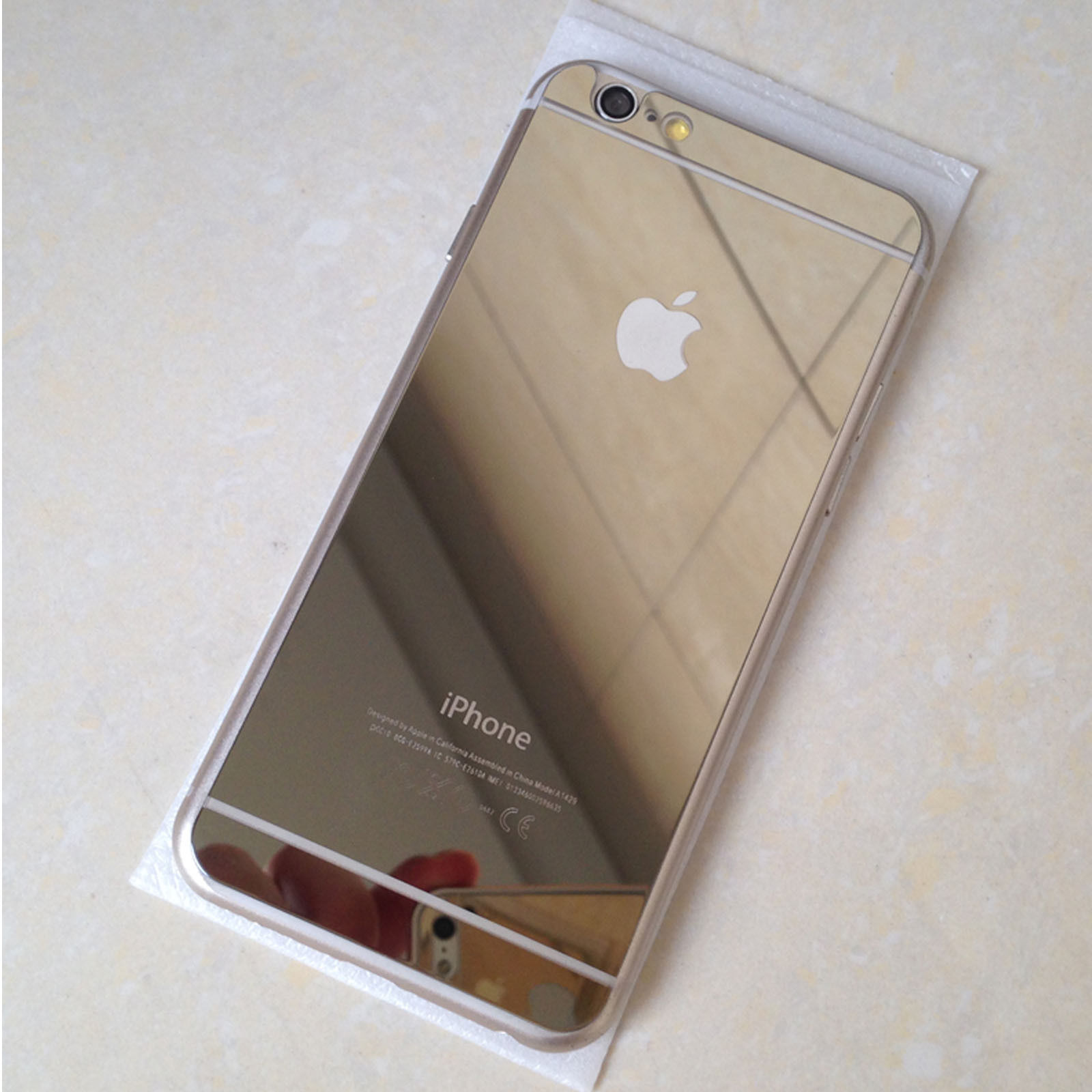 Folie Sticla iPhone 6 iPhone 6s Tuning GOLD Oglinda Fata+Spate Tempered Glass Ecran Display LCD - Image 6