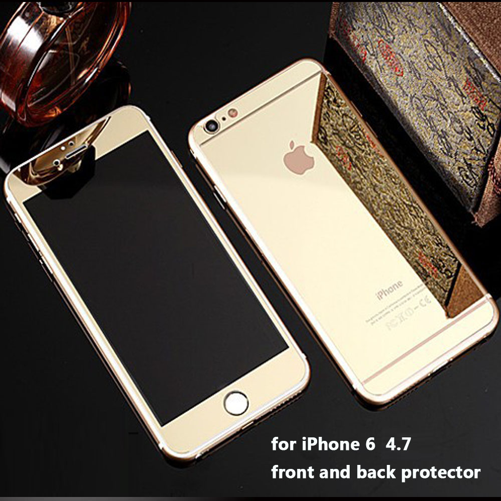 Hold excitation grade Folie Sticla iPhone 6 iPhone 6s Tuning GOLD Oglinda Fata+Spate Tempered  Glass Ecran Display LCD - TinTom.ro - Service GSM & Shop Accesorii IT