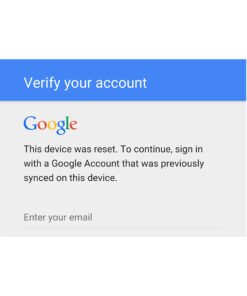 Deblocare Cont Google - Acest dispozitiv a fost resetat