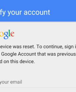 Alternative view of Deblocare Cont Google - Acest dispozitiv a fost resetat