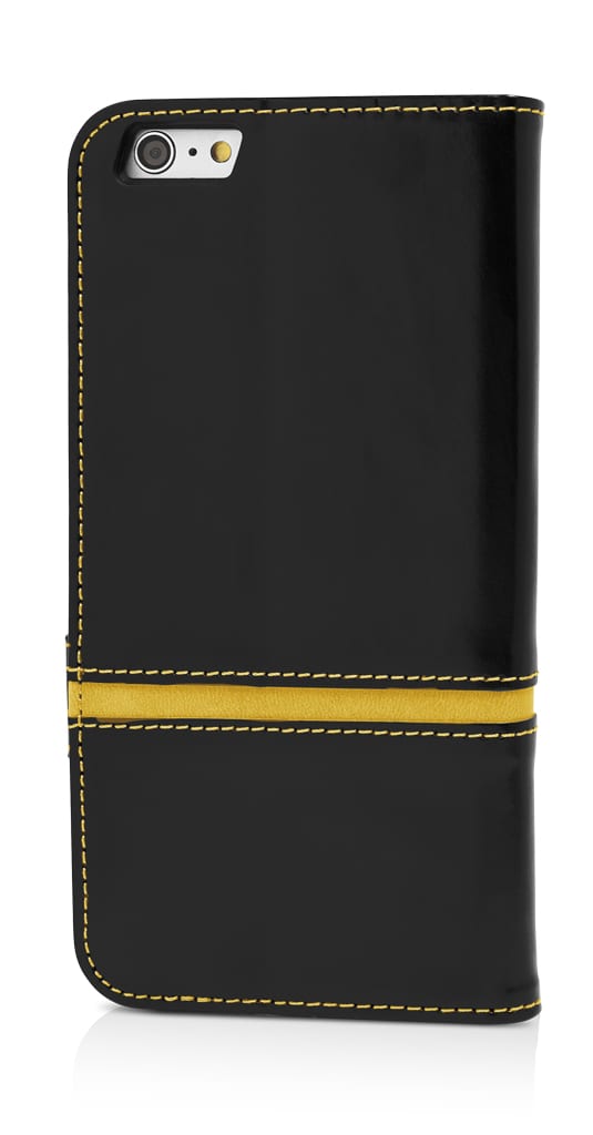 Husa Flip Book iPhone 6 Plus iPhone 6s Plus Black&Yellow Vetter - Image 5