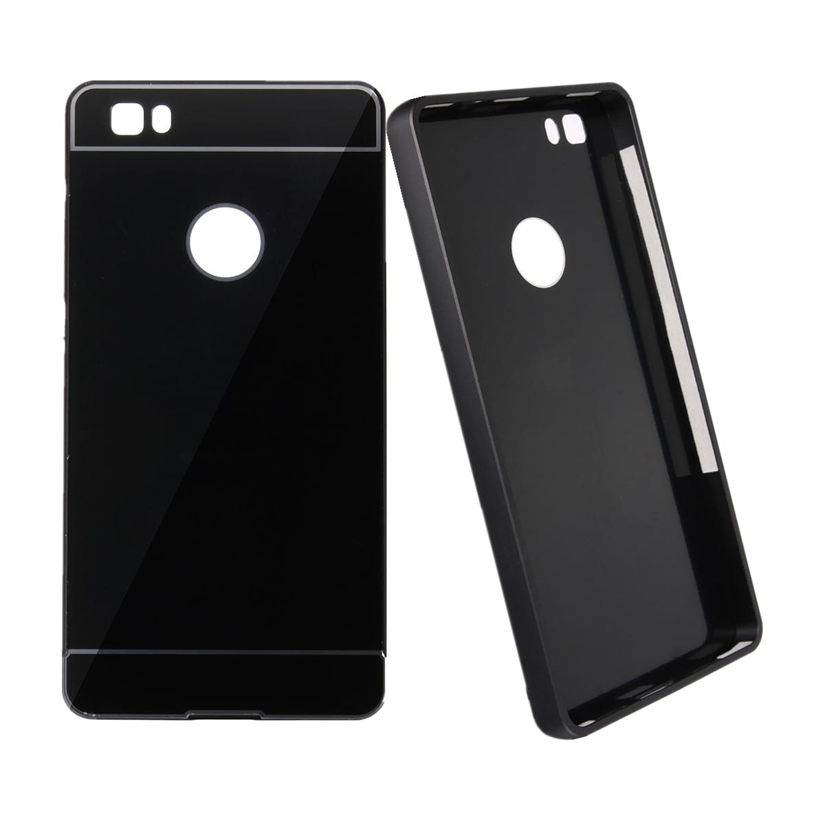 Husa Bumper Aluminiu Metalic Huawei P9 Lite Black Fullcover - Image 11