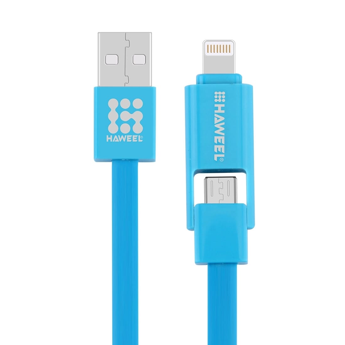 Set Incarcator Auto + Cablu Date iPhone Lightning / MicroUSB + Suport Auto Air Vent Haweel - Image 7
