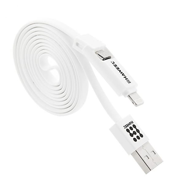 Set Incarcator Auto + Cablu Date iPhone Lightning / MicroUSB + Suport Auto Air Vent Haweel - Image 4
