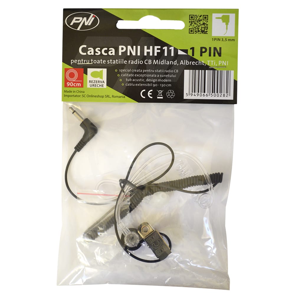 Casca Statie CB PNI-HF11 cu 1 pin 3.5mm Handsfree audio - Image 3