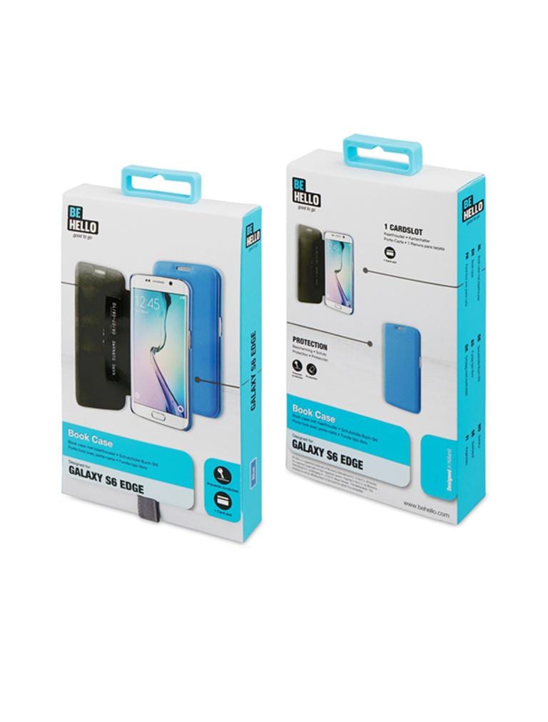 Husa Book Case Samsung S6 Edge g925 Blue - Image 3