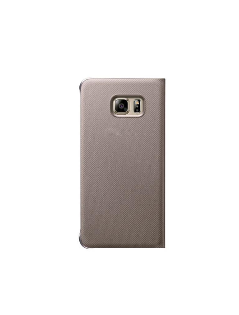 Husa Book Case Samsung Galaxy S6 Edge g925 Gold - Image 3