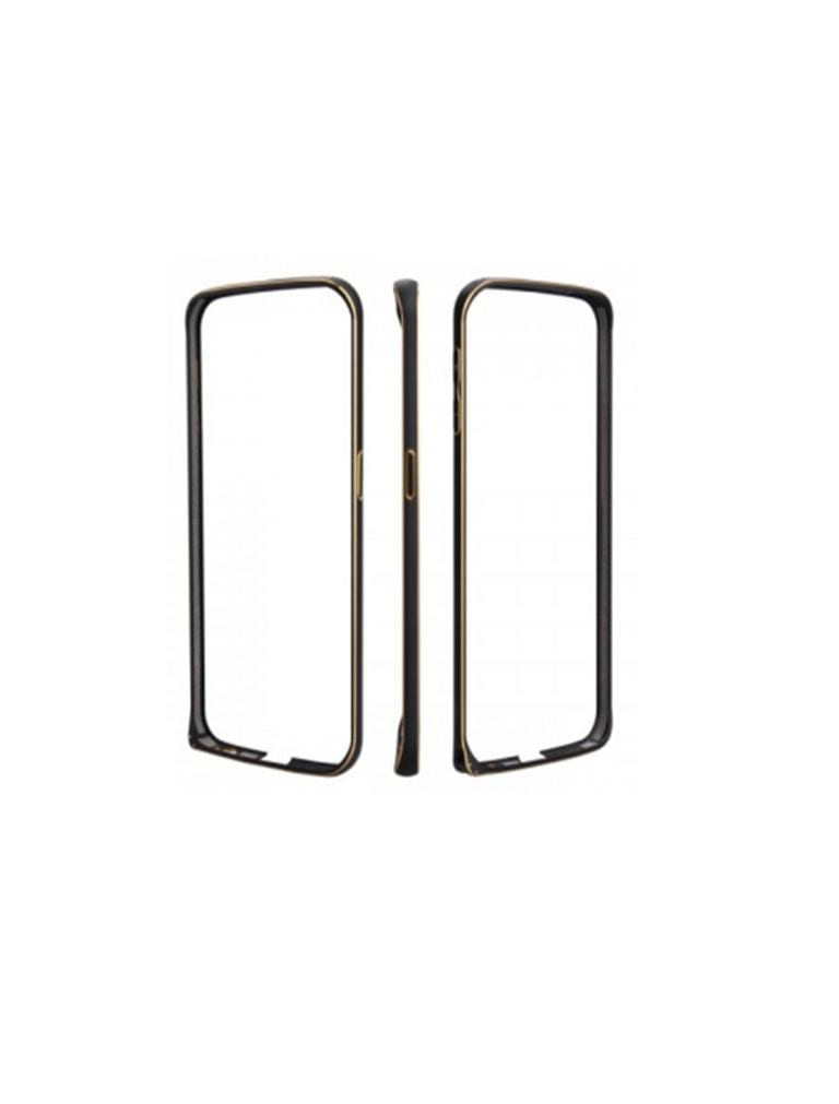 Husa Bumper Metal Samsung S6 g920 Black & Gold