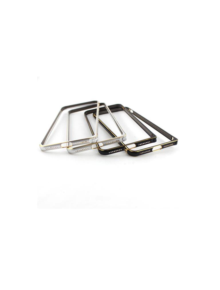 Husa Bumper Metal Samsung S6 g920 Black & Gold - imagine 4