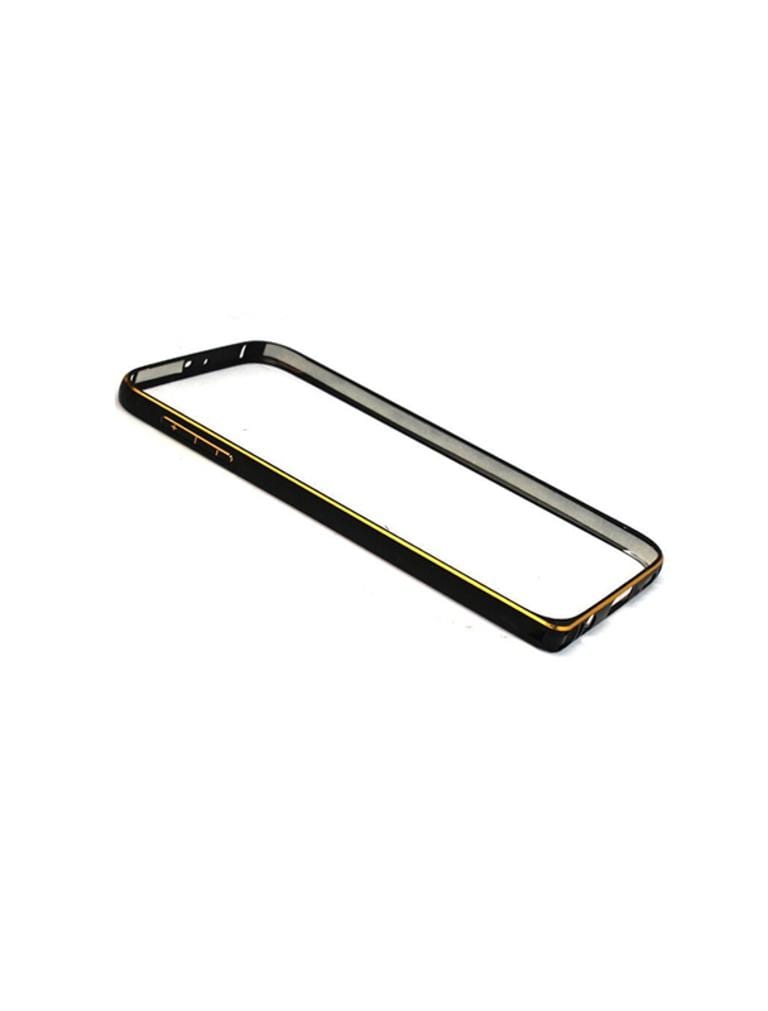 Husa Bumper Metal Samsung S6 g920 Black & Gold - imagine 3