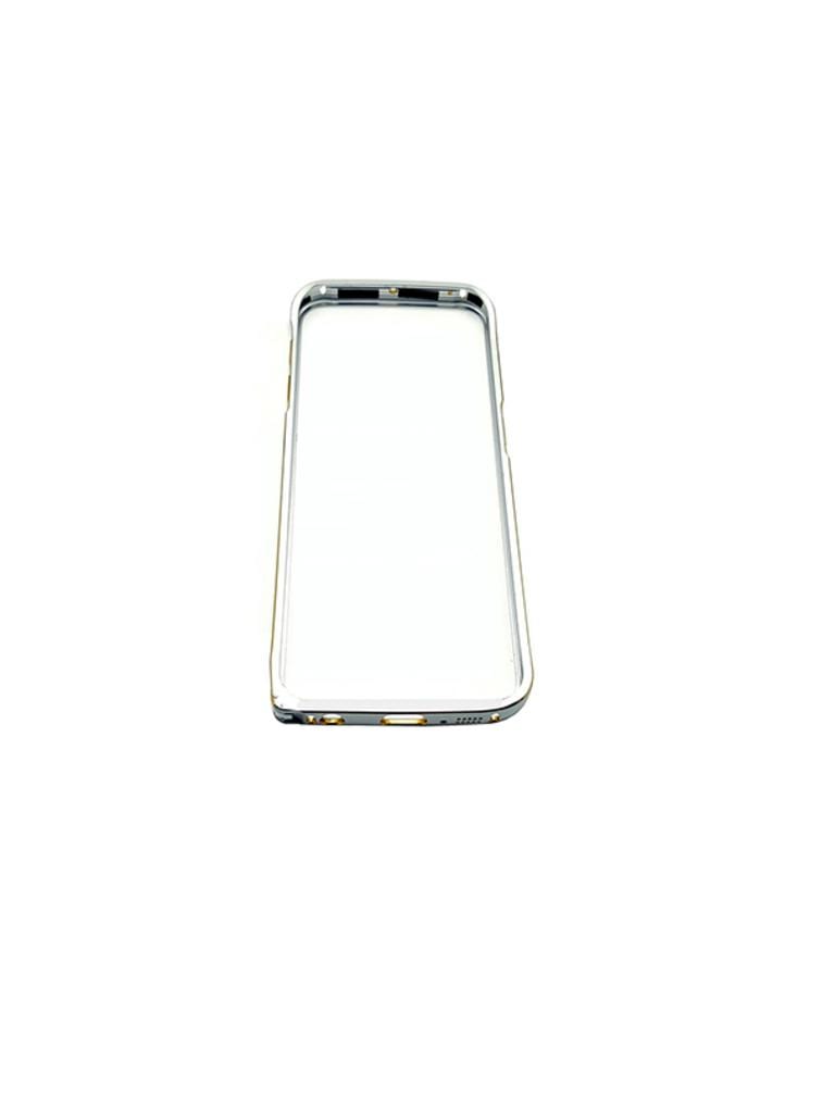 Husa Bumper Metal Samsung S6 g920 Silver & Gold - imagine 3