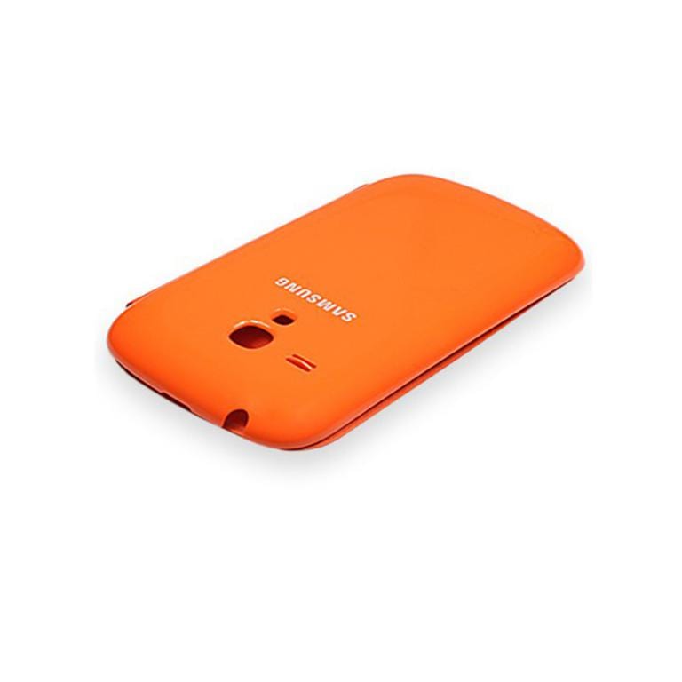 Husa FlipCover Book Samsung S3 mini Fashion Orange i8190 i8200 - Image 4