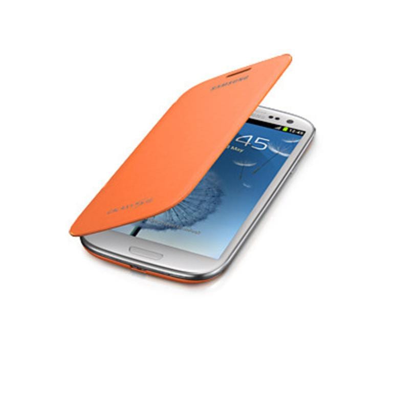 Husa FlipCover Book Samsung S3 mini Fashion Orange i8190 i8200 - Image 5