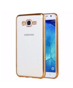 Husa Silicon Samsung J7 2015 j700 Electroplacat Gold