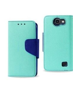 Husa Book Case HTC One M9 Black & Mint