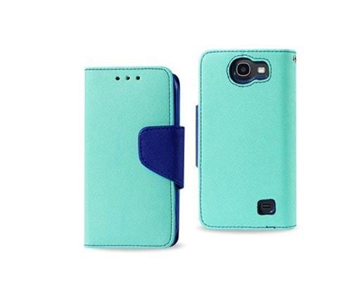 Husa Book Case HTC One M9 Black & Mint