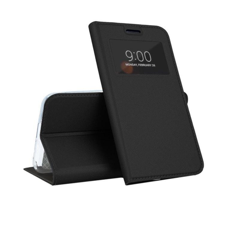 Husa Flip Book S-view Huawei P20 Black - imagine 6
