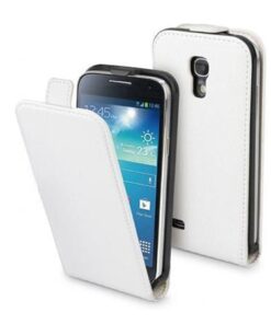 Husa Vertical Book Samsung S4 i9500 White Muvit