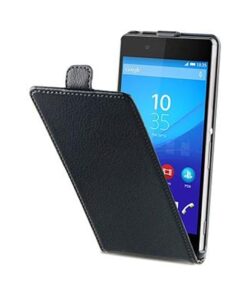 Husa Vertical Book Sony Xperia Z3+ Black BeHello