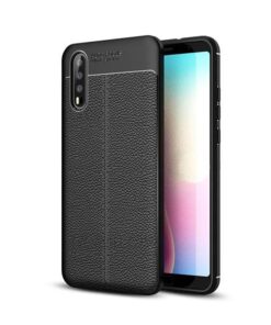Husa Silicon Huawei P20 Black Litchi