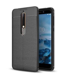 Husa Silicon Nokia 6 2018 Black Litchi