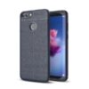 Husa Silicon Huawei P Smart Dark Blue Litchi