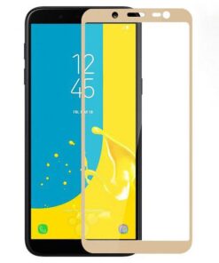 Folie Sticla Tempered Glass Samsung J6 2018 j600 Full Glue 2D Gold Fullcover