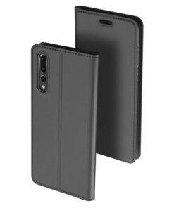 Husa Telefon Flip Book Huawei P20 Pro Grey