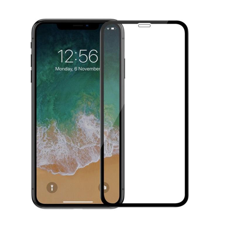 Folie Sticla Tempered Glass iPhone 11 Pro Max 6.5 Black 4D/5D Full Glue Fullcover