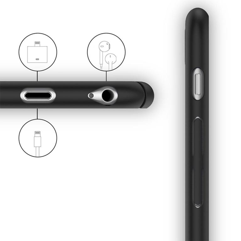 Husa Telefon Plastic iPhone 6 iPhone 6s Matte Black - Image 9