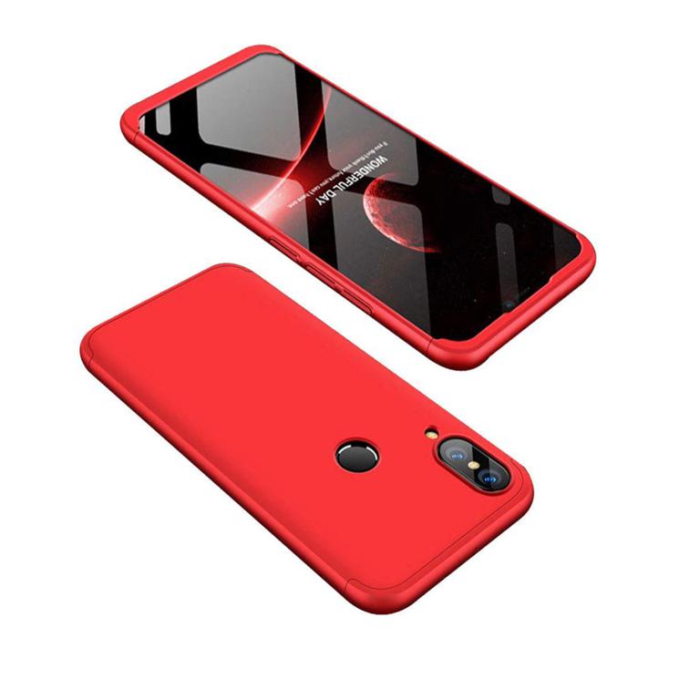 Husa Telefon Plastic iPhone X iPhone XS 360 Full Cover Red