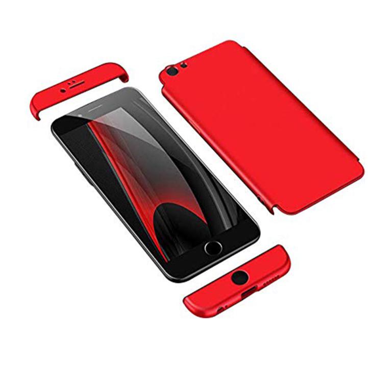 Husa Telefon Plastic iPhone X iPhone XS 360 Full Cover Red - Image 6