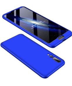 Husa Telefon Plastic Huawei P20 360 Full Cover Blue