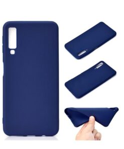 Husa Telefon Silicon Samsung Galaxy A7 2018 a750 Matte Dark Blue