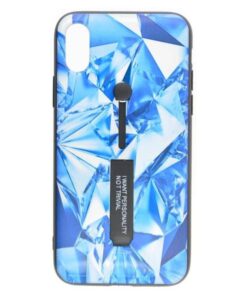Husa Telefon Silicon + Plastic iPhone XR 6.1 3D+Oil Injection Blue Diamond