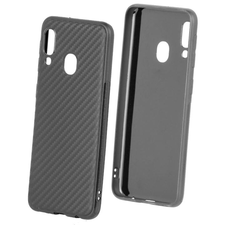 Husa Telefon Silicon Samsung Galaxy A20e a202 Black Carbon - Image 5