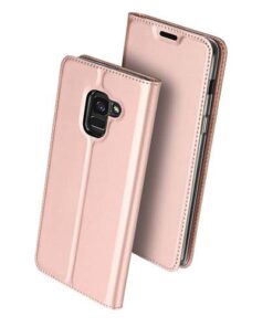 Husa Telefon Flip Book Samsung Galaxy J6 2018 j600 Rose Gold Cellara