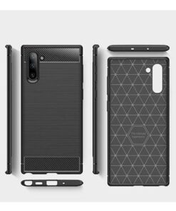 Husa Telefon Silicon Samsung Galaxy Note 10 n970 Black Carbon