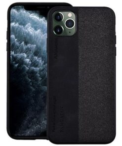 Husa telefon Plastic iPhone 11 Pro 5.8 Textil Black