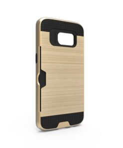 Husa Plastic Samsung  S7 g930 Gold Cover Brush