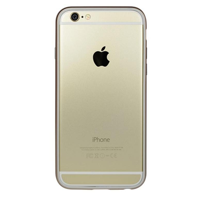 Husa Telefon Silicon Bumper iPhone 6 Plus iPhone 6S Plus Gold - Image 5