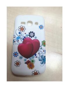 Husa Silicon Samsung Ace 3 s7270 White Hearts