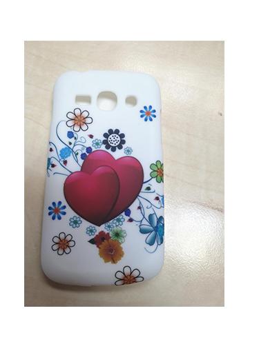 Husa Silicon Samsung Ace 3 s7270 White Hearts