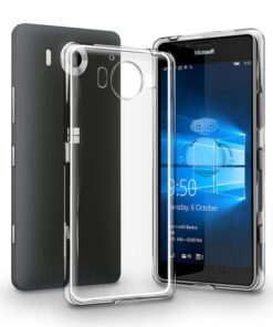 Husa Telefon Silicon Microsoft Lumia 950 Clear Grey Ultra Thin