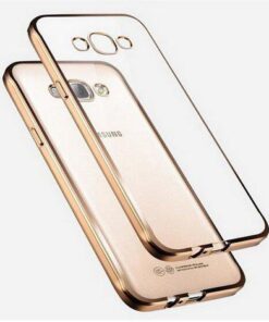 Husa Silicon Samsung J7 2015 j700 Electroplacat Gold