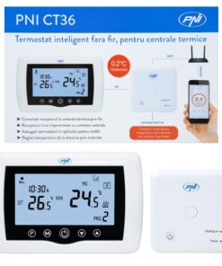 Termostat Inteligent pentru Centrale Termice PNI CT36 WiFi Aplicatie Online