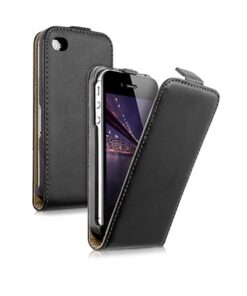 Husa Telefon Flip Vertical iPhone 4 Black