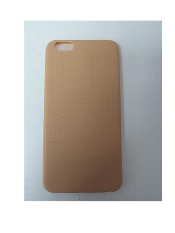 Husa Telefon Silicon iPhone 6+ 6s+ Gold Leather